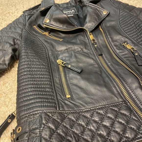 BODA SKINS Kay Michaels 100% Leather Jacket Size 6 - Picture 5 of 16